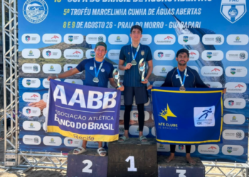 Nadador alagoano se destaca na Copa Brasil de Águas Abertas com 4 medalhas de ouro