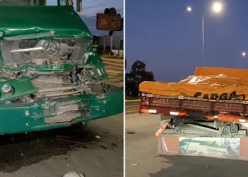 Acidente entre caminhões provoca lentidão na AL-115 em Arapiraca